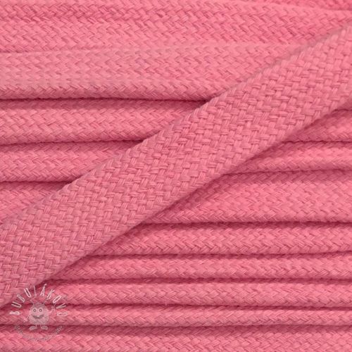 Bavlnená šnúra plochá 13 mm ružová bledá