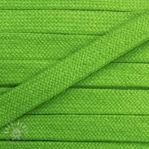Bavlnená šnúra plochá 17 mm zelená