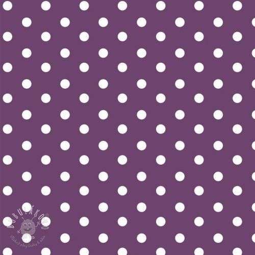Bavlnená látka Dots purple