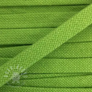 Bavlnená šnúra plochá 15 mm dark lime