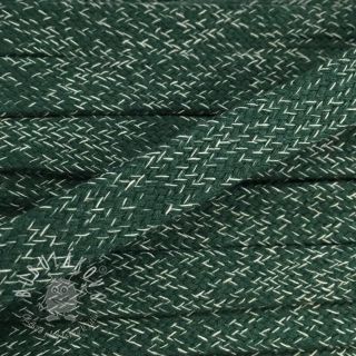Bavlnená šnúra plochá 15 mm melange green