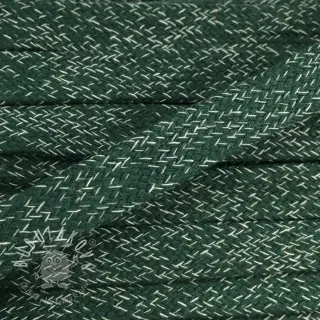 Bavlnená šnúra plochá 15 mm melange green