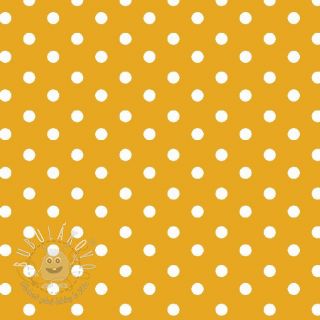 Bavlnená látka Dots yellow