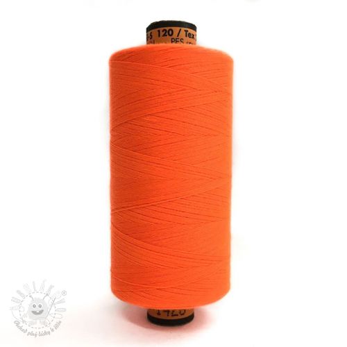 Polyesterová niť Amann Belfil-S 120 neon oranžová