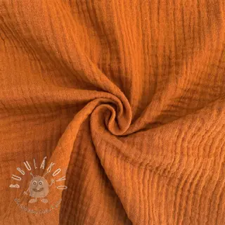 Dvojitá gázovina/mušelín brique ORGANIC