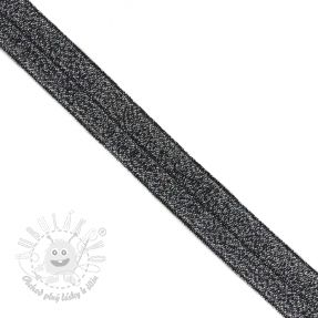 Lemovacia guma glitter 20 mm black