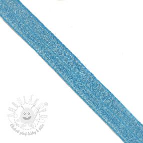 Lemovacia guma glitter 20 mm blue