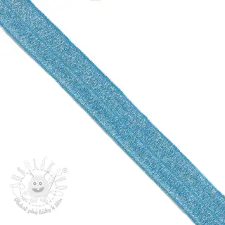 Lemovacia guma glitter 20 mm blue