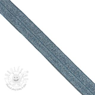 Lemovacia guma glitter 20 mm dark blue