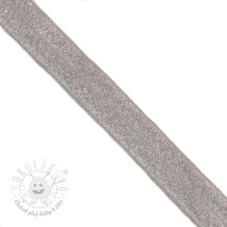 Lemovacia guma glitter 20 mm grey