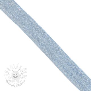 Lemovacia guma glitter 20 mm light blue