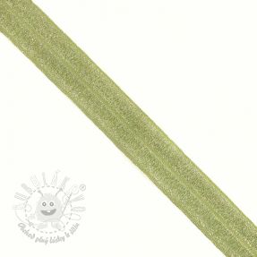 Lemovacia guma glitter 20 mm lime