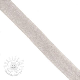 Lemovacia guma glitter 20 mm nude