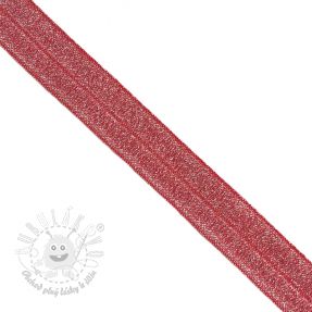 Lemovacia guma glitter 20 mm red