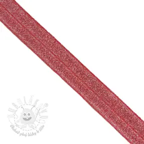 Lemovacia guma glitter 20 mm red