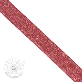 Lemovacia guma glitter 20 mm red