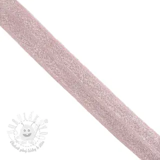 Lemovacia guma glitter 20 mm rose