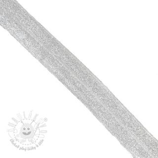 Lemovacia guma glitter 20 mm white