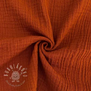 Dvojitá gázovina/mušelín rust ORGANIC