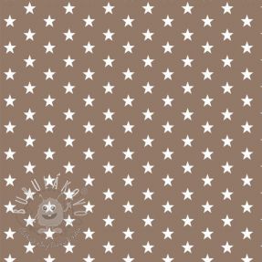 Bavlnená látka Petit stars taupe