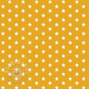 Bavlnená látka Petit stars yellow