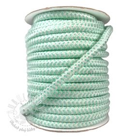 Polyesterová šnúra pletená ZIG ZAG light mint