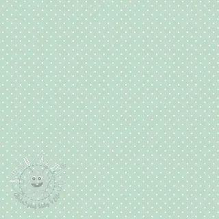 Bavlnená látka Petit dots mint