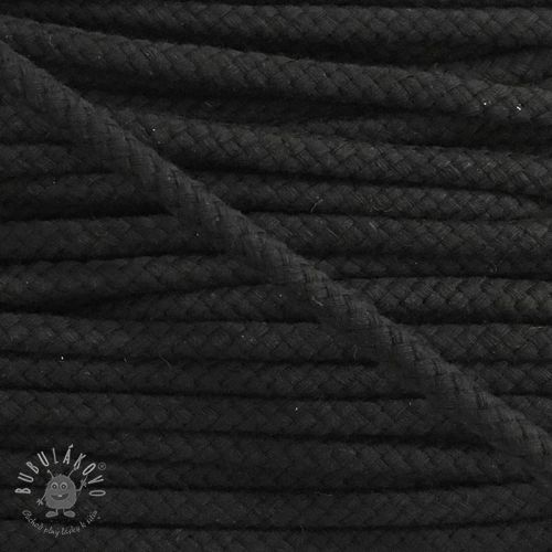 Bavlnená šnúra 8 mm black
