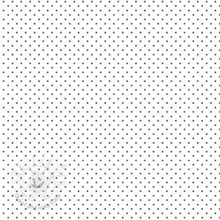 Bavlnená látka Petit dots white/navy