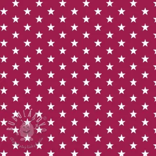 Bavlnená látka Petit stars cerise