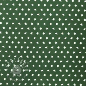 Bavlnená látka Petit stars dark green