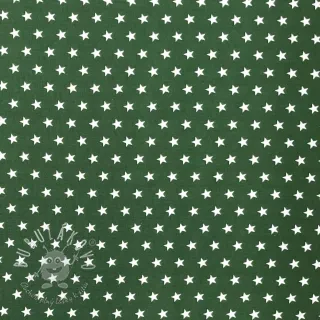 Bavlnená látka Petit stars dark green