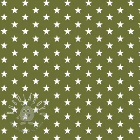 Bavlnená látka Petit stars green