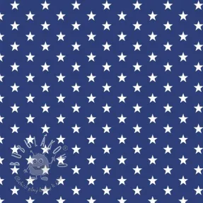 Bavlnená látka Petit stars cobalt