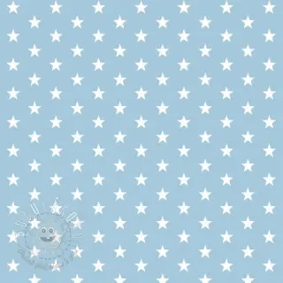Bavlnená látka Petit stars light blue