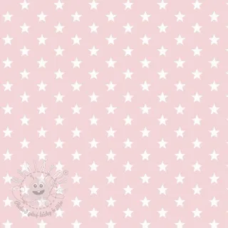 Bavlnená látka Petit stars light rose