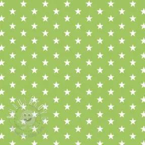 Bavlnená látka Petit stars lime