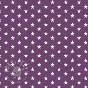Bavlnená látka Petit stars purple