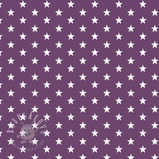 Bavlnená látka Petit stars purple