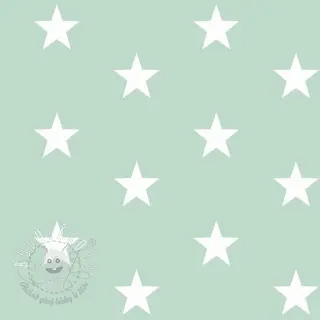 Bavlnená látka Stars mint