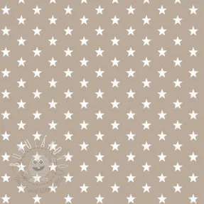 Bavlnená látka Petit stars sand