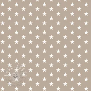 Bavlnená látka Petit stars sand