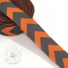 Stuha Chevron orange