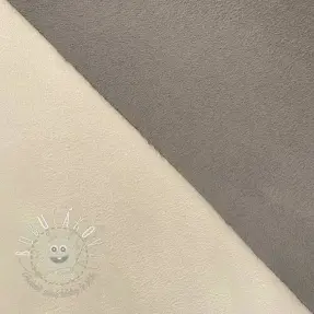 Umelá koža semiš ALASKA ecru/taupe
