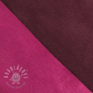 Umelá koža semiš ALASKA fuchsia/amethyste