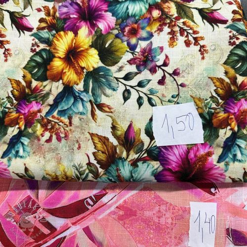 Balík látok viskóza s ľanom 154