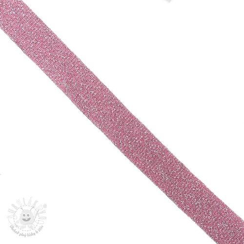 Šikmý prúžok LUREX pink