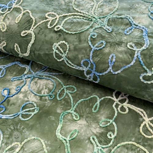 Bavlnená látka TIE DYE Chenille ela design B