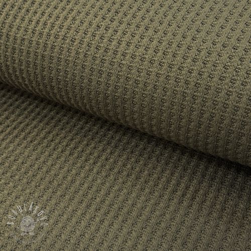 Svetrovina WAFFLE BIG KNIT khaki