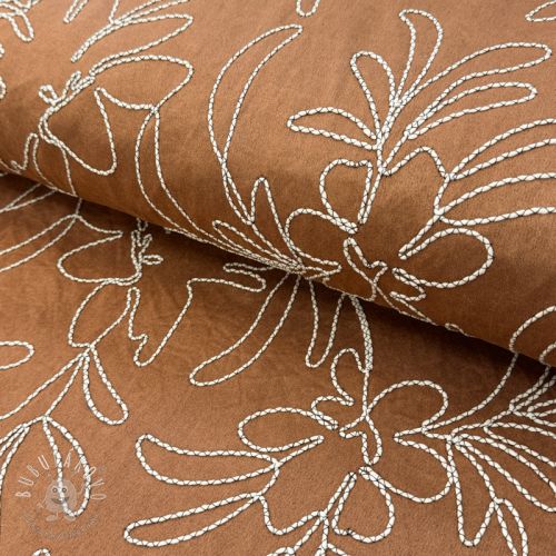 Semiš Tape flower cinnamon